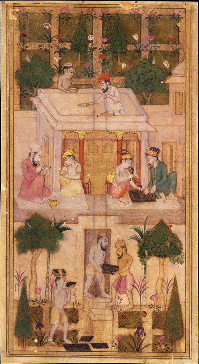 庭で本を作る 作： Indian Art
