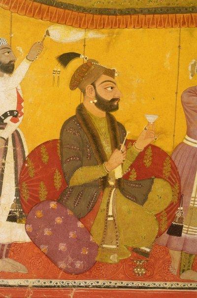 47.110 - 359 Gosain Narayanは、1725年、Pahari学校、Nurpur、Jahangir皇帝の前で毒を飲みます 作： Indian School