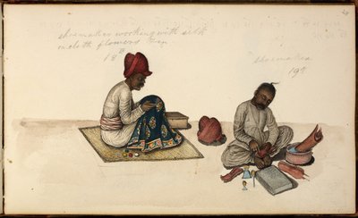 追加。 または。 1539年、靴職人と刺繍職人 作： Indian School