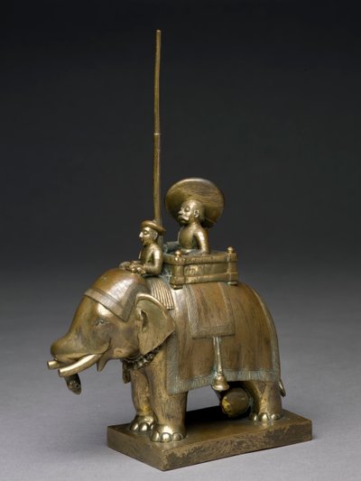 象に乗る将校、1795年（真鍮） 作： Indian School