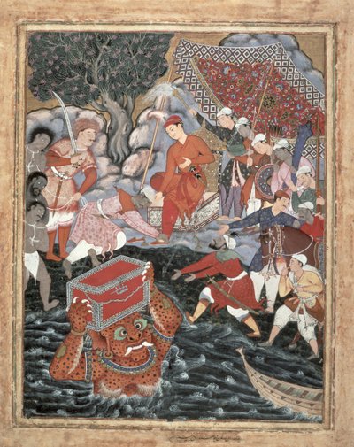 Arghan Div が Hamza に鎧のチェストをもたらす 作： Indian School
