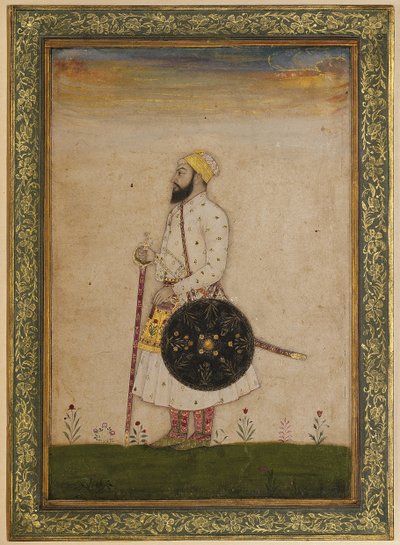 ムガール・インドのシャー・ジャハーンの役人であるバーラム・カーン、1720年頃 作： Indian School