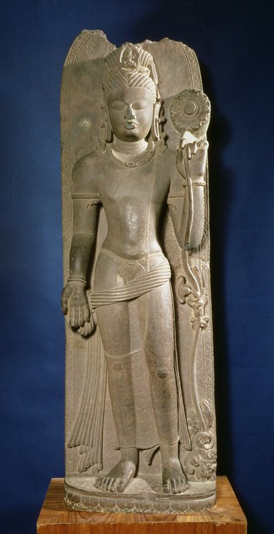 菩薩Padmapani、Nalanda、Bihar、Pala dynasty 作： Indian School