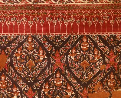 アユタヤ時代のタイ柄生地（プリントコットン） 作： Indian School
