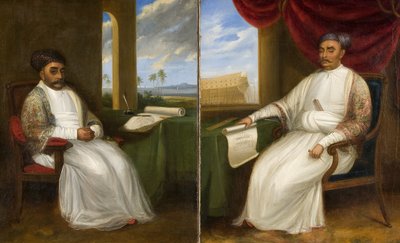 パルシマスターシップビルダージャムセットジーボーマンジーとその息子、ノウロジージャムセット、1830年の全身像 作： Indian School