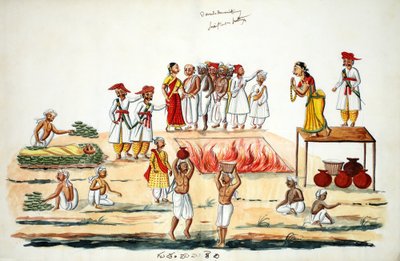 葬儀（紙にトイレ） 作： Indian School