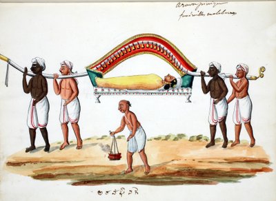 葬儀行列（紙にトイレ） 作： Indian School