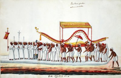 葬儀行列（紙にトイレ） 作： Indian School