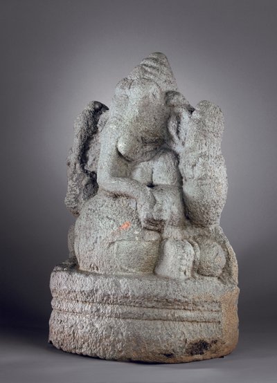 ガネーシャ、12〜13世紀（花崗岩） 作： Indian School
