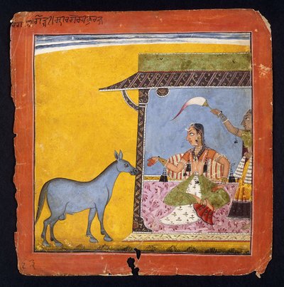 ガウディラギニ、スリラガの妻、1690〜5年頃 作： Indian School