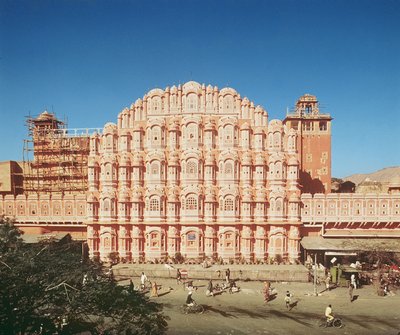 1799年に建てられたハワマハル（風の宮殿）（121219＆208425も参照） 作： Indian School