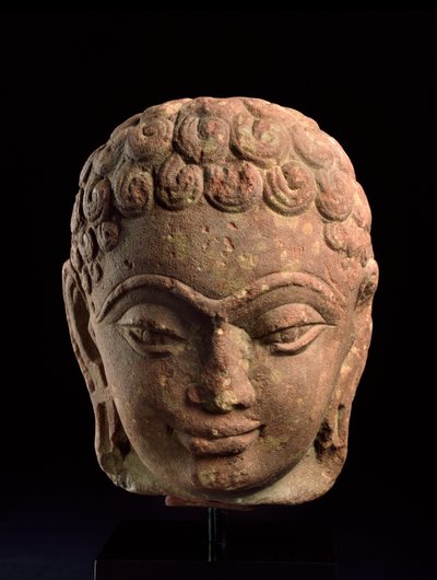 ジャシャンティルタンカラ、マトゥラ地方、クシャン時代、紀元3〜4世紀の首長（砂岩） 作： Indian School