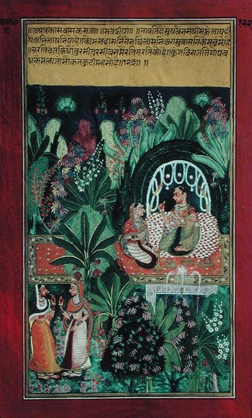 彼女の恋人、ラジャスタンを待っているハーバイン 作： Indian School