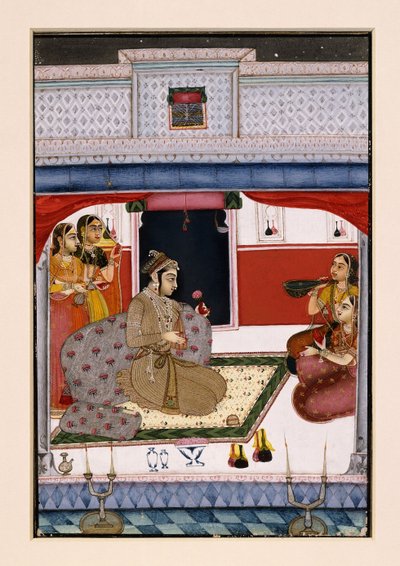 Hindola Ragini、1738年頃 作： Indian School