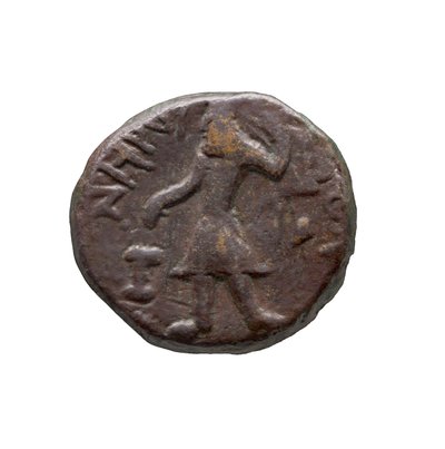 クシャンコイン、AD 127-155（銅） 作： Indian School