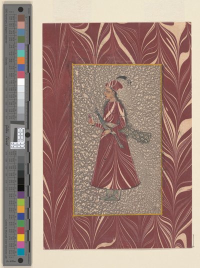 孔雀を運ぶ女性、ビジャプール、1660年頃 作： Indian School