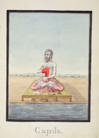MSS EUR C 116/1 f.77r ヒンズー教の叙事詩「Adhyatma Ramayana」の賢者、カピラ 作： Indian School
