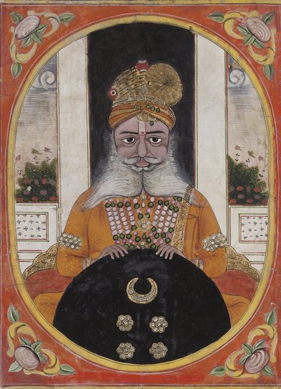マハラジャサルダールシン、ビーカーネールの支配者、1851年から71年 作： Indian School