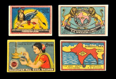 マッチ箱のラベル 作： Indian School