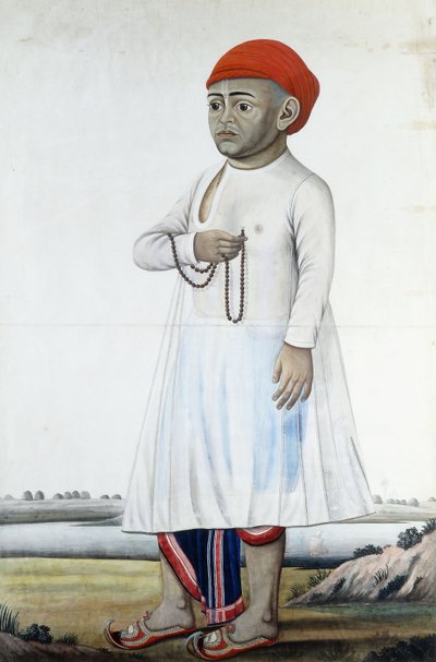 著名な人物の肖像、1780〜1790年頃 作： Indian School