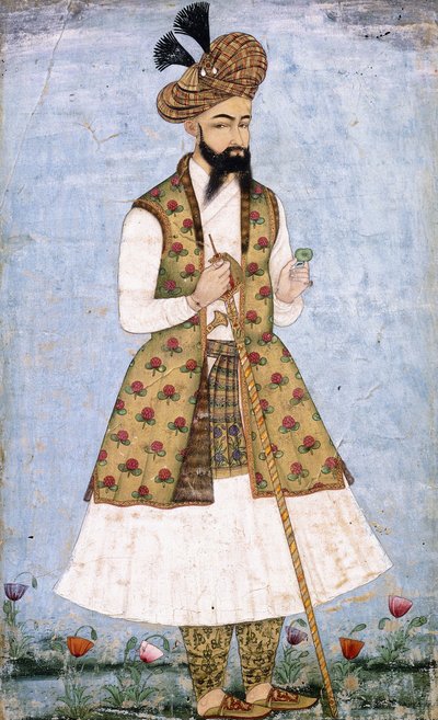 ペルシャ高官の肖像、c.1640-1660 作： Indian School