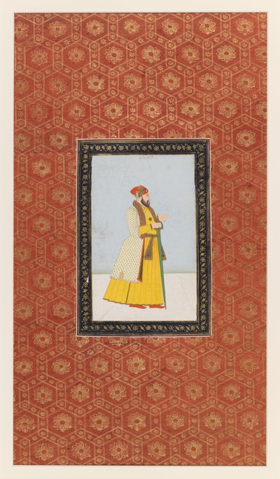 カマールアルディンカーン、1875-1900（紙に不透明なトイレと金） 作： Indian School