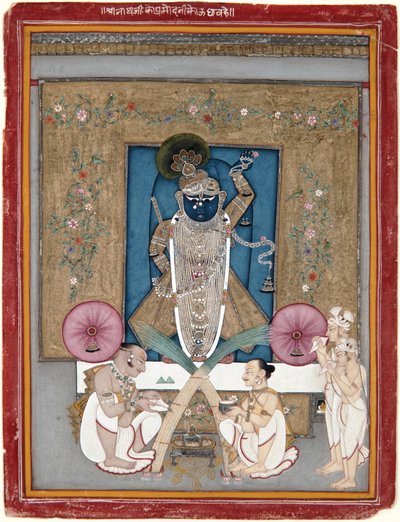 ラージマルコス・ラーガ」1775年頃（不透明な水彩と金、紙 作： Indian School