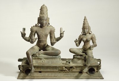 ソマスカンダ、チョーラ、タミル・ナードゥ（ブロンズ） 作： Indian School