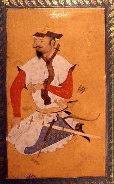 16世紀の大規模なCliveアルバムのTurkoman Prisoner 作： Indian School