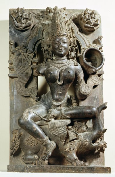ヴァルナニ、東ガンガ王朝のオリッサ州コナークサン寺院からの彫刻 作： Indian School