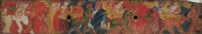 Vessnatara Jataka、写本の表紙、パラスクール、1200年頃（塗装済み木材） 作： Indian School
