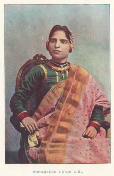 インディアン・ネイティブモハメド・ナッチ・ガール（カラー写真 作： Indian photographer