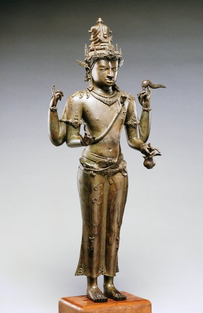 シバ・マハデーヴァ（銅・金・銀 作： Indonesian School