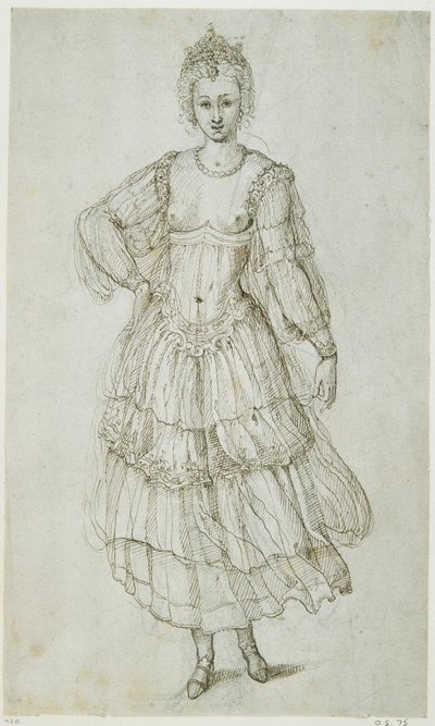 朝の娘」1611年頃（紙にペン・インク 作： Inigo Jones