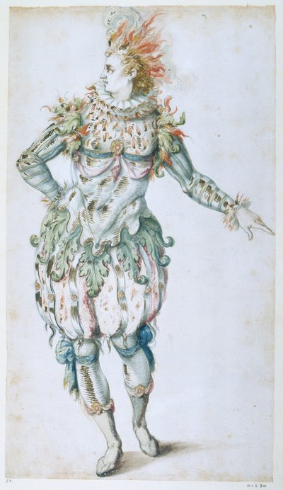 A Star Masquer」（水彩・紙 作： Inigo Jones
