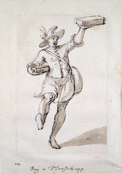 ネズミ捕りの泣き声（紙にペン、インク 作： Inigo Jones