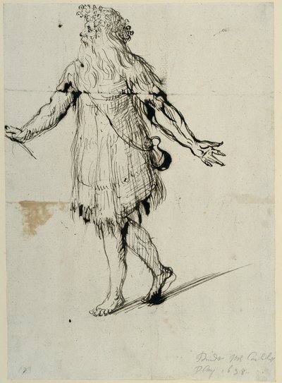 ドルイド」 1638年頃 紙にペンとインク 作： Inigo Jones