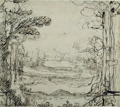 森（紙にペン＆インク 作： Inigo Jones