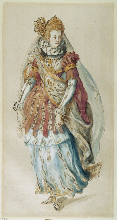 変身した彫像（水彩・紙 作： Inigo Jones