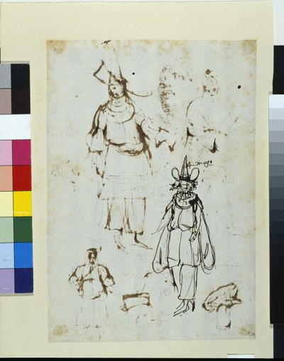 愛の神殿」に出演した俳優たち 作： Inigo Jones