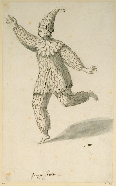 空気のような精神（紙にペンとインク 作： Inigo Jones