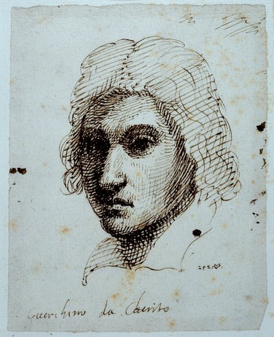 グエルチーノのドローイング（紙にペン・インク 作： Inigo Jones