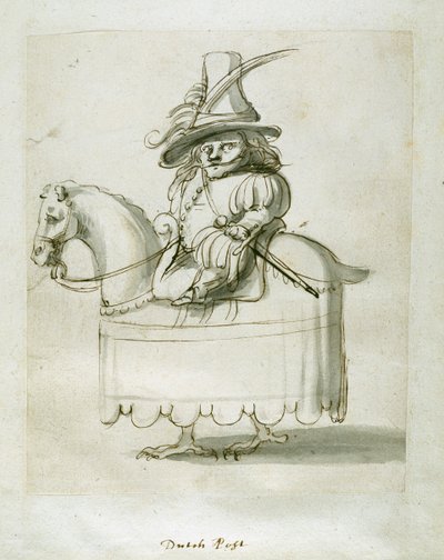 オランダのページ（紙にペンとインク 作： Inigo Jones