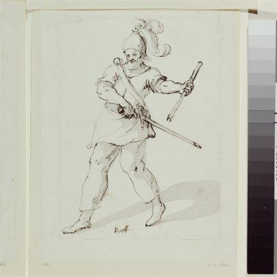 ケット、宮廷仮面劇「Britannia Triumphans」の衣装デザイン 作： Inigo Jones