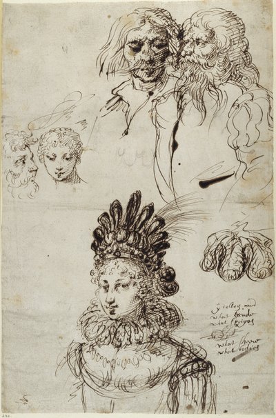 愛の神殿」「インダモーラの首領」「首領のスケッチ 作： Inigo Jones