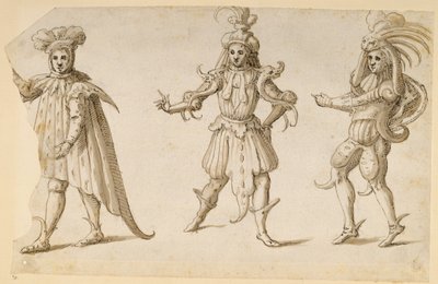 スリーフェイズ」1611年頃（紙にペンとインク 作： Inigo Jones