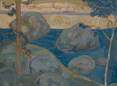 岩のある風景 作： Iosiph Solomonovich Shkolnik
