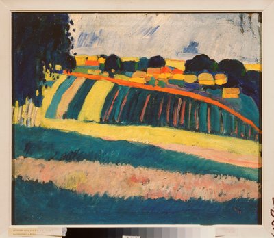 道路のある風景 (道のある風景) - イオシフ・ソロモノビッチ・シュコルニク (1883-1926) 作、キャンバスに油彩、1910 年頃 - ロシア美術、20 世紀、前衛 - 国営ラディシチョフ美術館、サラトフ (ロシア) 作： Iosiph Solomonovich Shkolnik