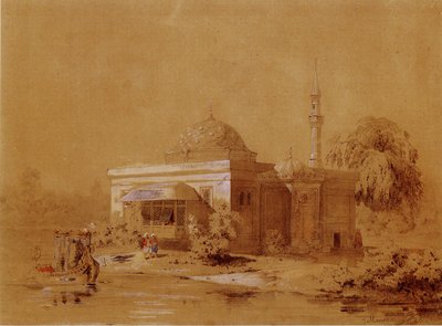 ツァールスコエ・セローのキャサリン公園にあるトルコ風呂パビリオンのプロジェクト、c。 1850年 作： Ippolit Antonovich Monighetti