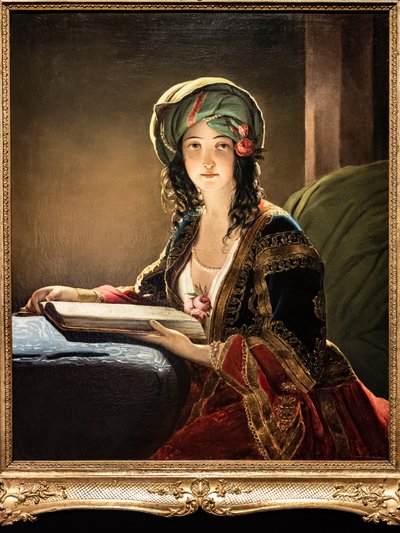 東洋の女性の肖像 作： Ippolito Caffi